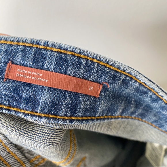 Anthropologie Pilcro and the Letterpress Sustainable Distressed Ankle Jeans 25 - Picture 8 of 9